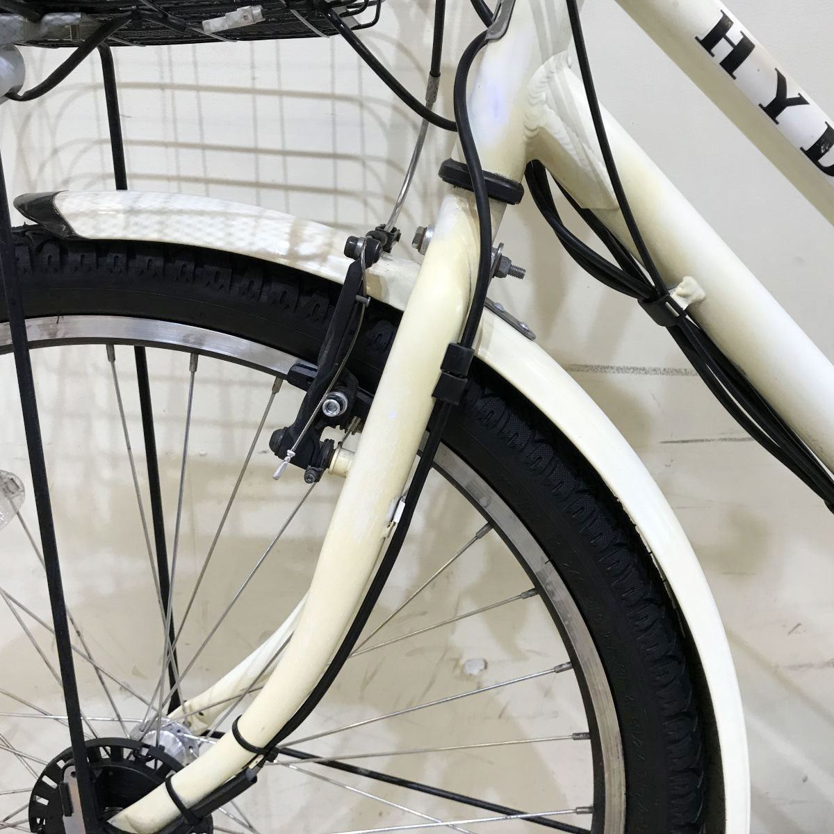 中古電動自転車 ブリヂストン ハイディツー ホワイト 26インチ KH070