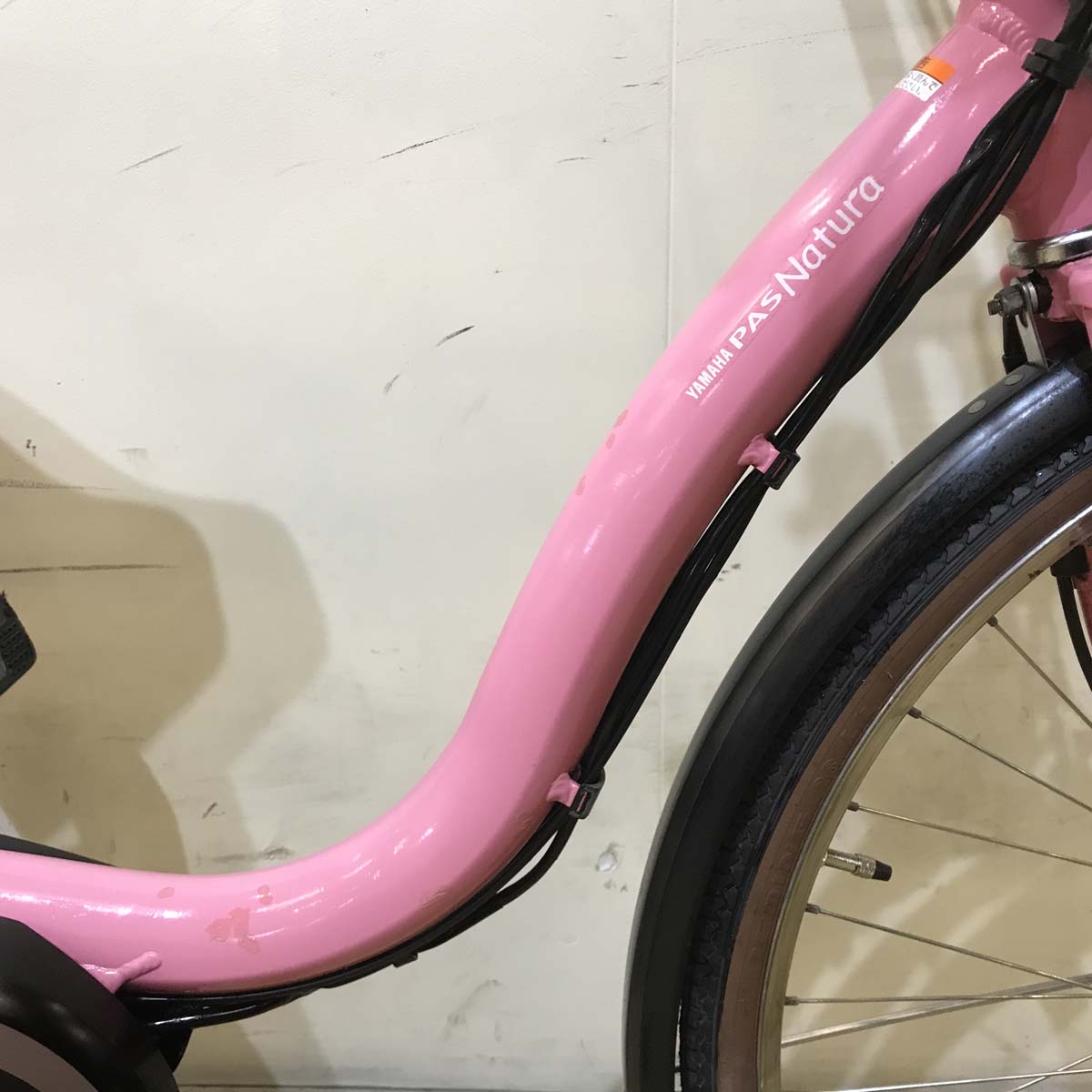 中古電動自転車  ヤマハ PAS ナチュラ M DX ピンク 26インチ KC087