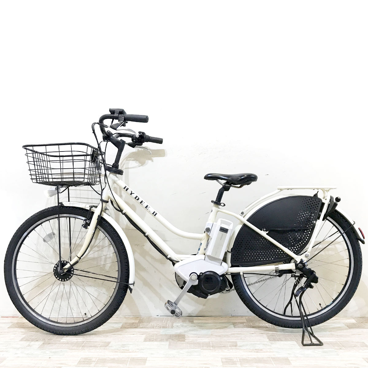 中古電動自転車 ブリヂストン ハイディツー ホワイト 26インチ KH070