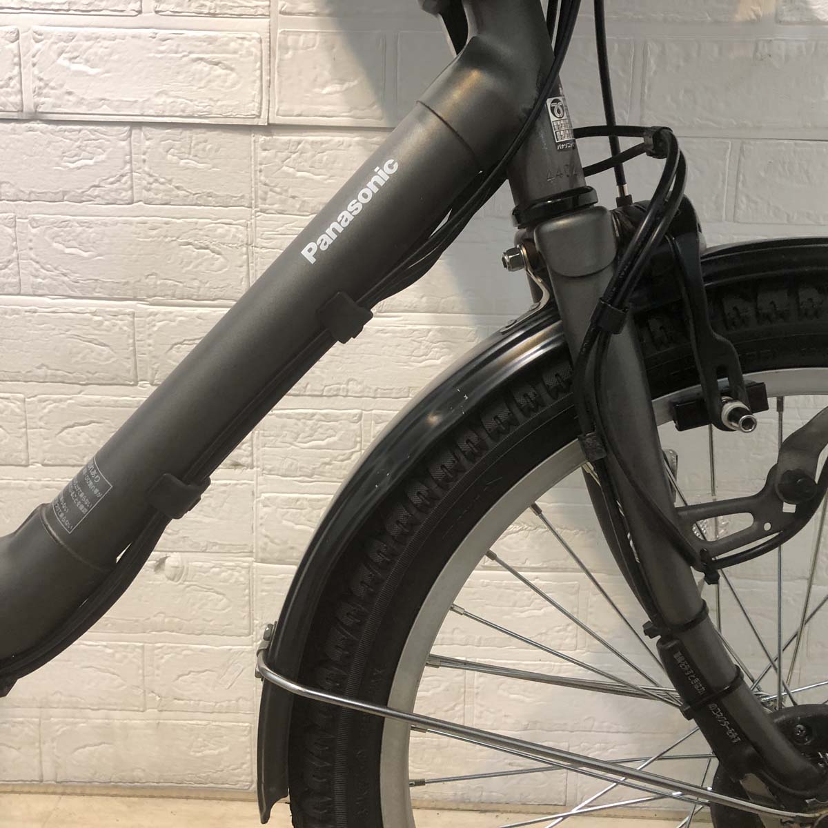 中古電動自転車 新品バッテリー パナソニック ギュット ミニ DX グレー 20インチ YE015