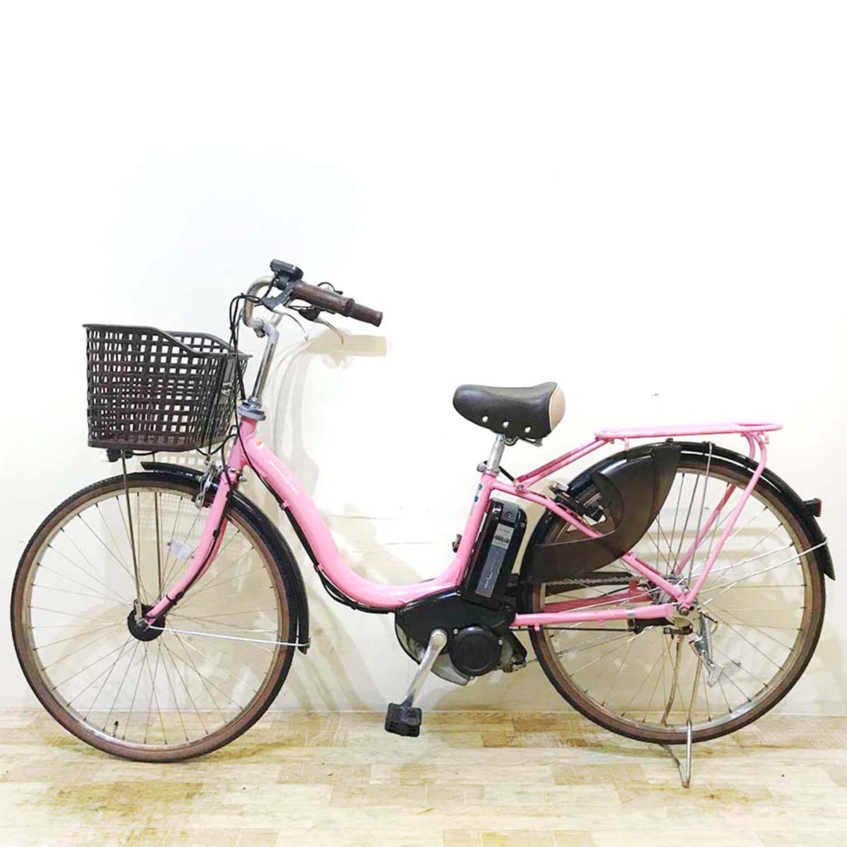 中古電動自転車  ヤマハ PAS ナチュラ M DX ピンク 26インチ KC087