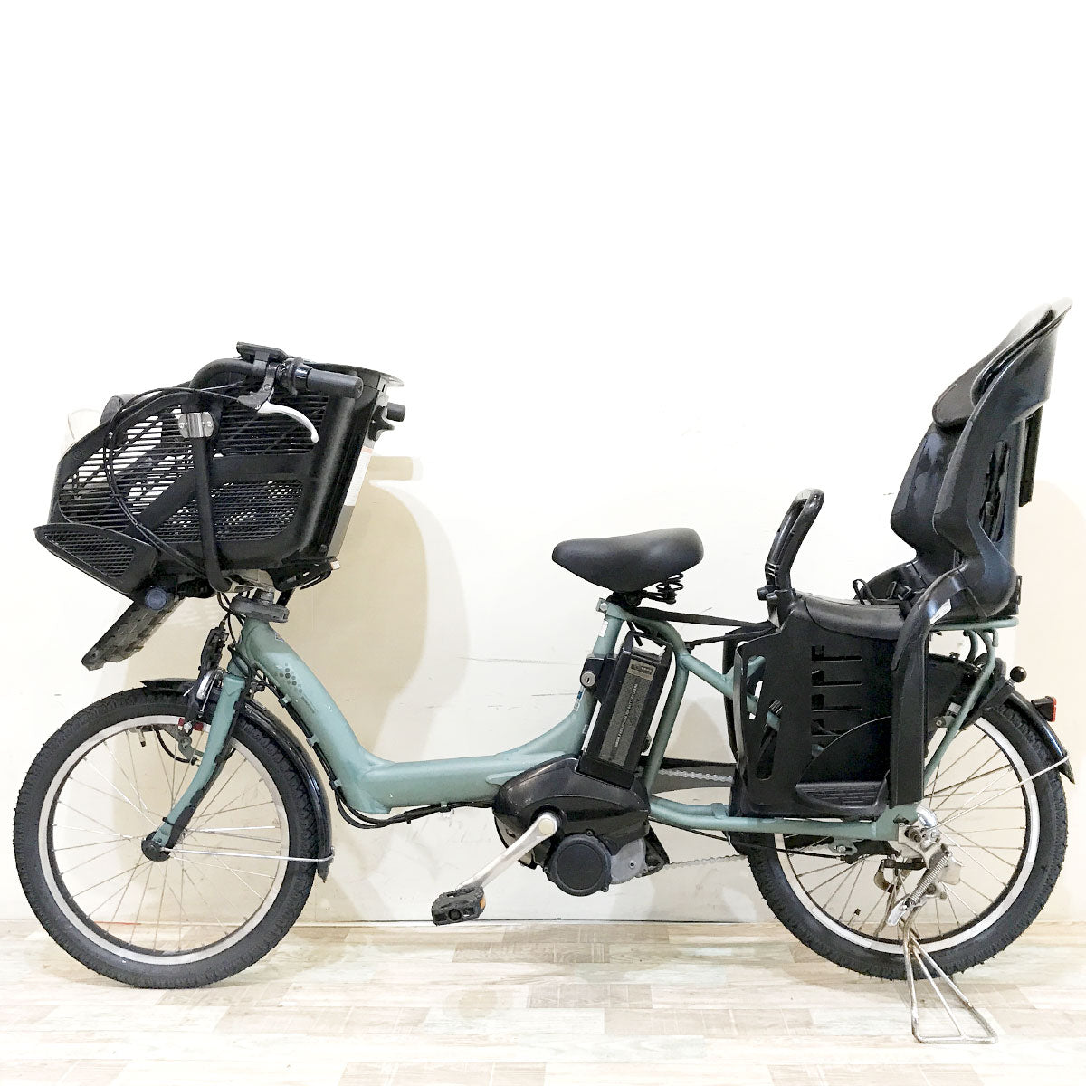 中古電動自転車 ブリヂストン アンジェリーノプティットe グリーン 20インチ KH071