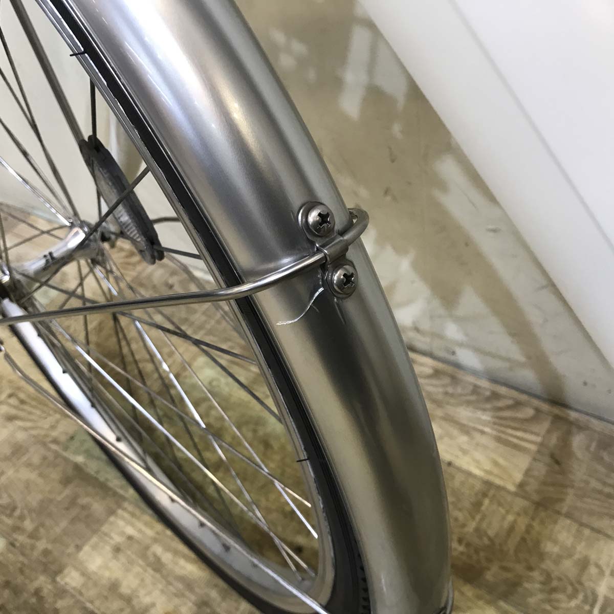 中古電動自転車 パナソニック ビビ LU ホワイト 26インチ KC089 