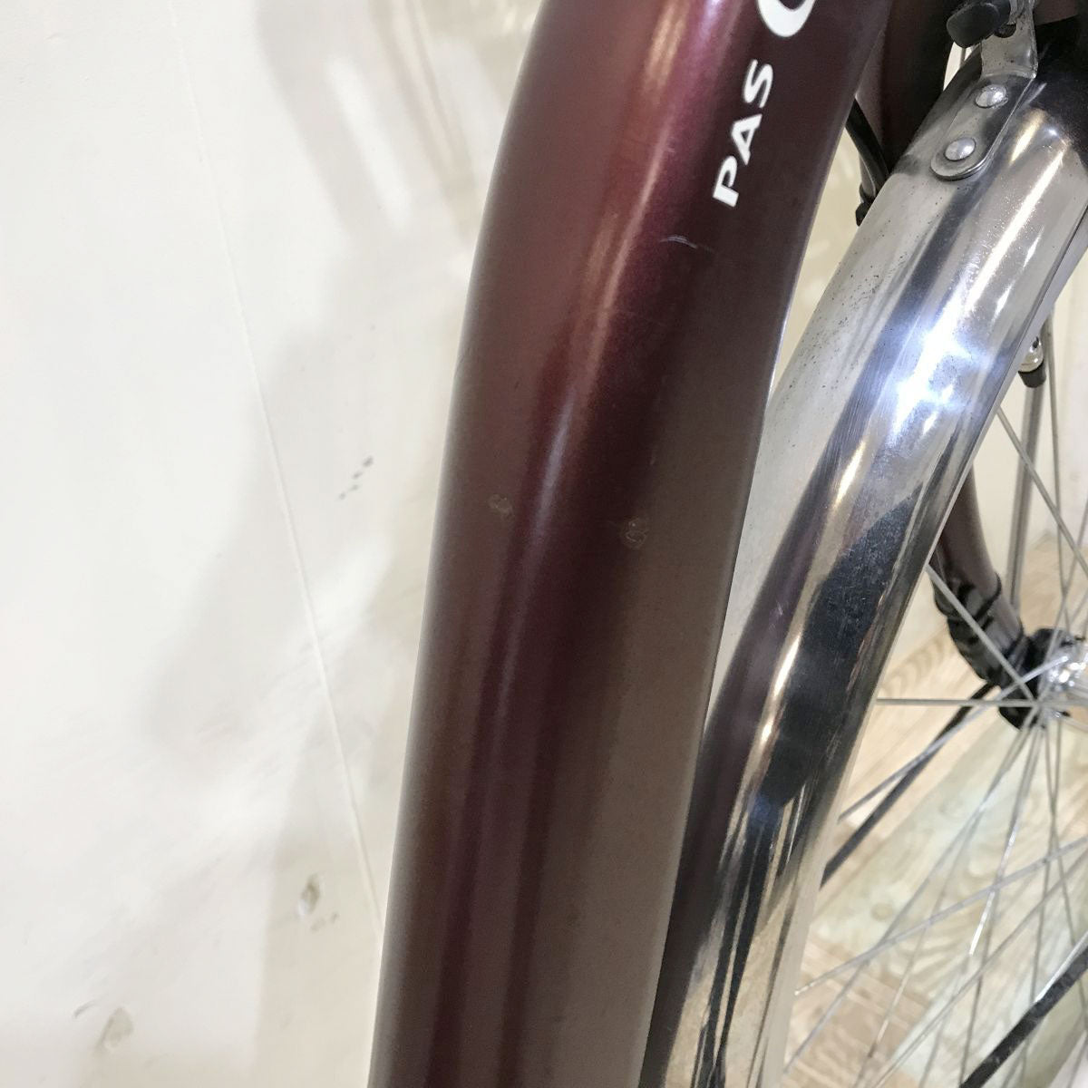 中古電動自転車 ヤマハ PAS チア ブラウン 26インチ KH073