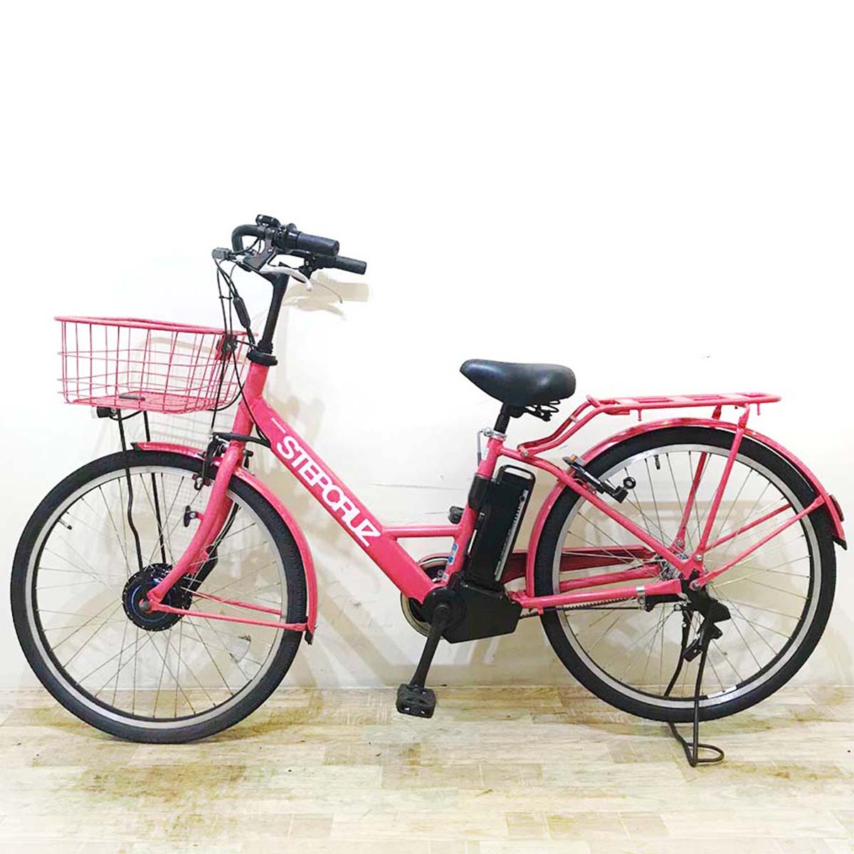 ブリヂストン ステップクルーズ ピンク 26インチ KC090【中古車】