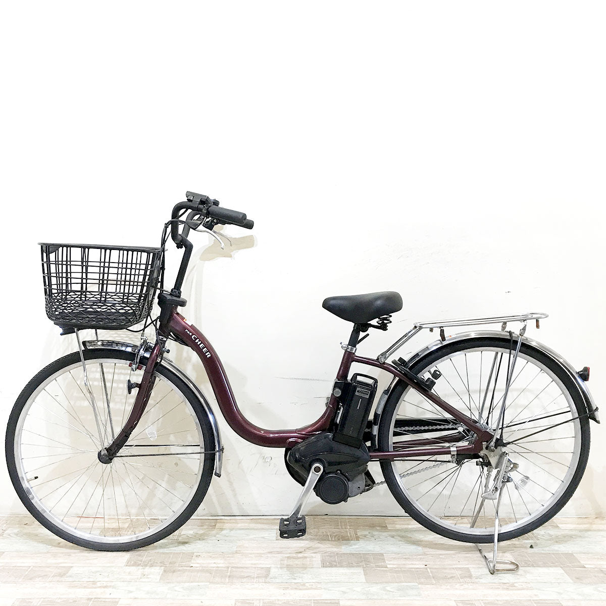 中古電動自転車 ヤマハ PAS チア ブラウン 26インチ KH073