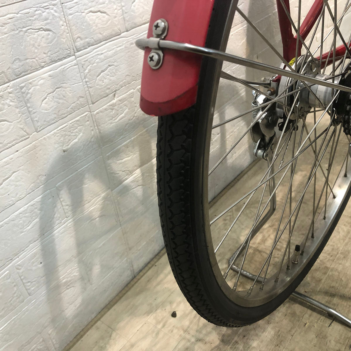 中古電動自転車 パナソニック ティモ L レッド 26インチ YE018