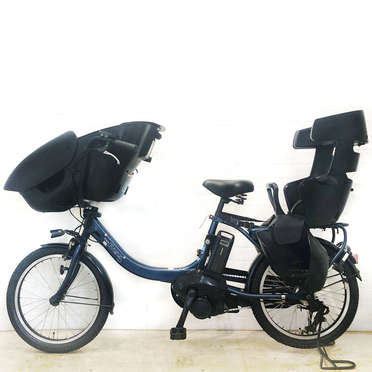 中古電動自転車 ヤマハ PAS Kiss mini un パス キッス ミニ アン ブルー 20インチ YE021