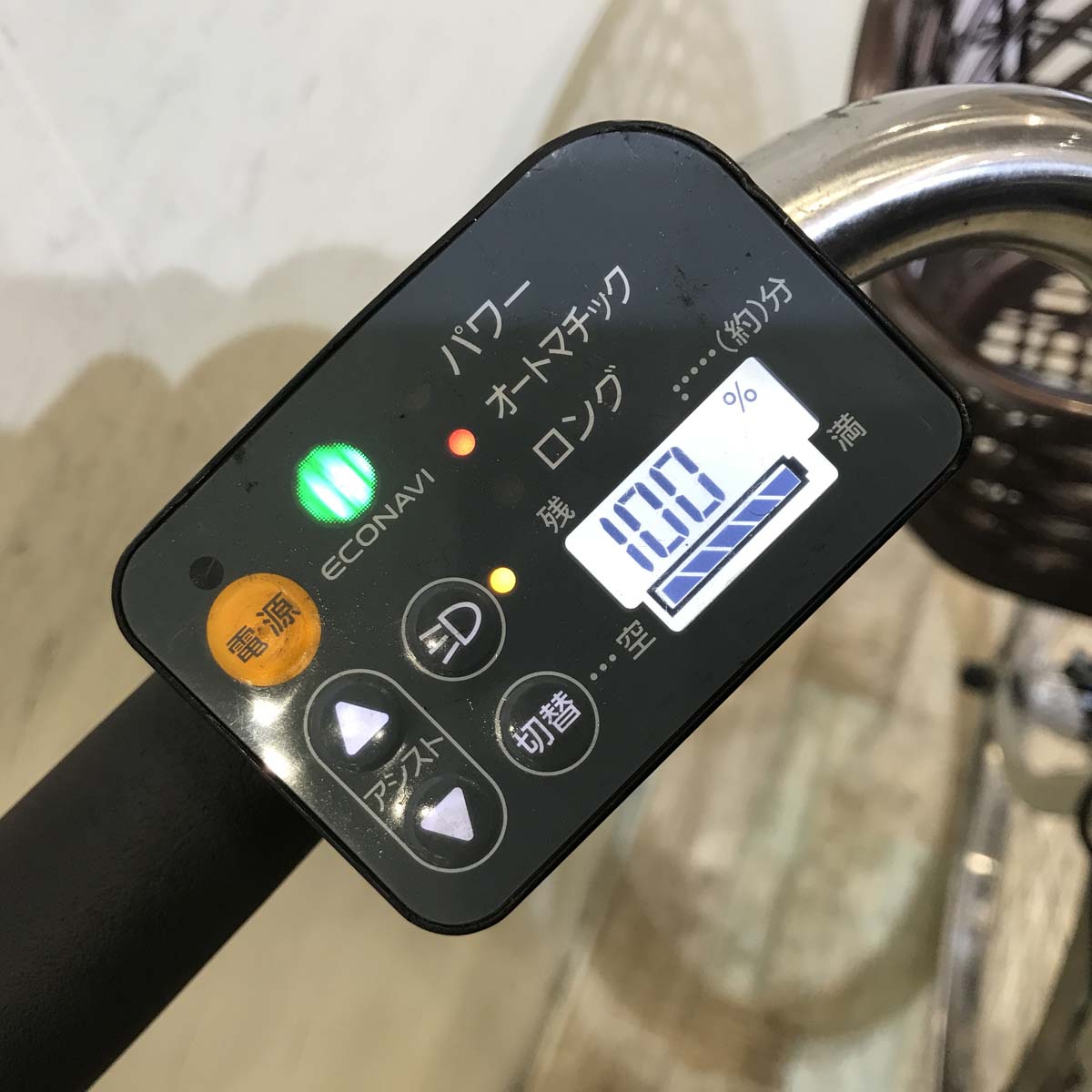 中古電動自転車  パナソニック ビビ EX シルバー 26インチ KC094