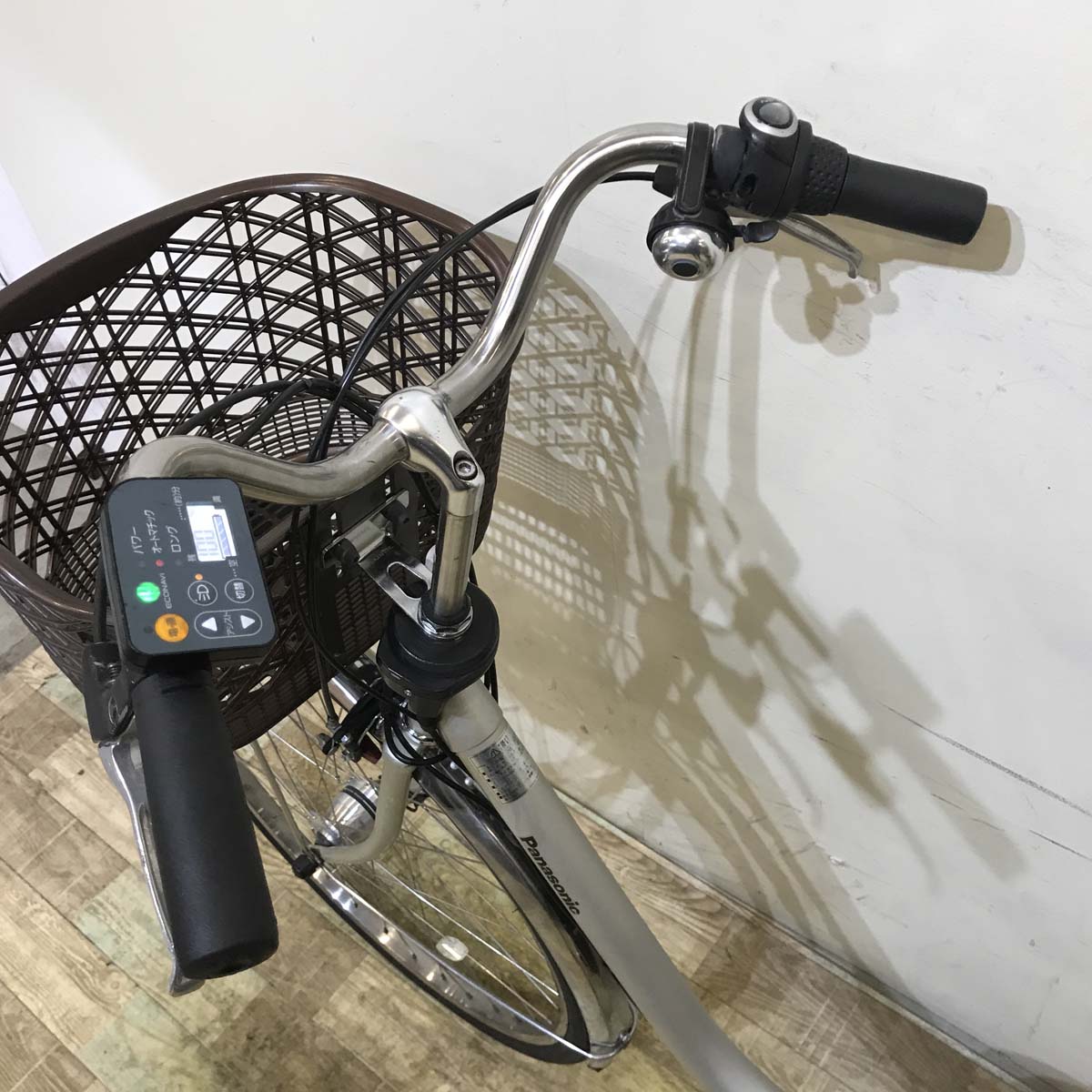 中古電動自転車  パナソニック ビビ EX シルバー 26インチ KC094