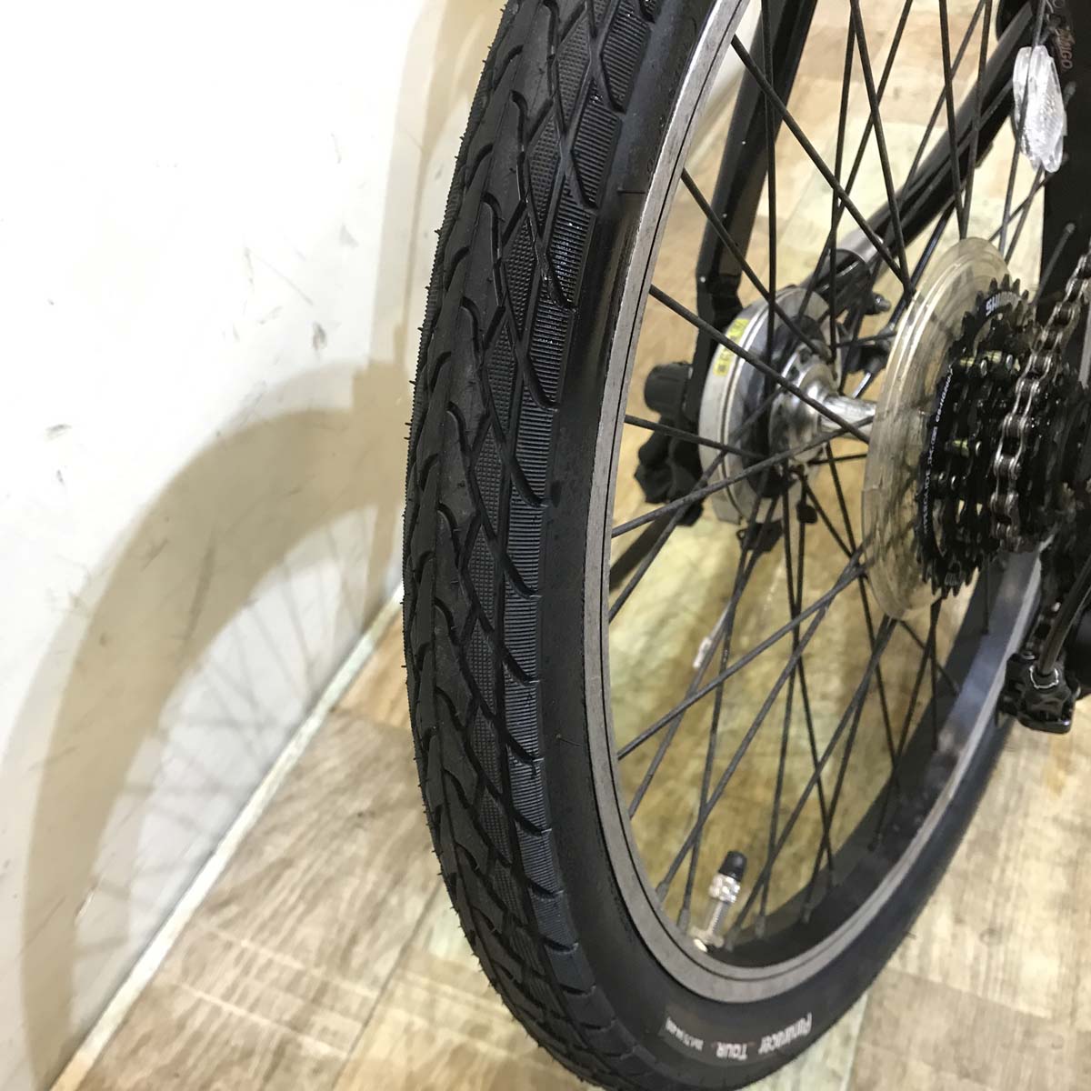 中古電動自転車 折りたたみ パナソニック オフタイム ブラック 前18×後20インチ KC097