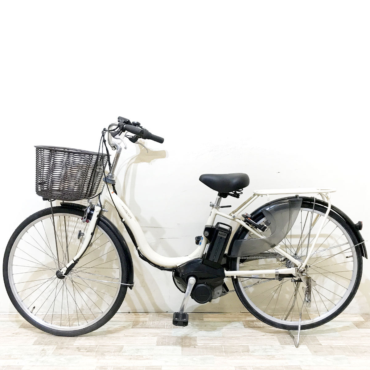 中古電動自転車 ヤマハ PAS ナチュラM ホワイト 26インチ KH080