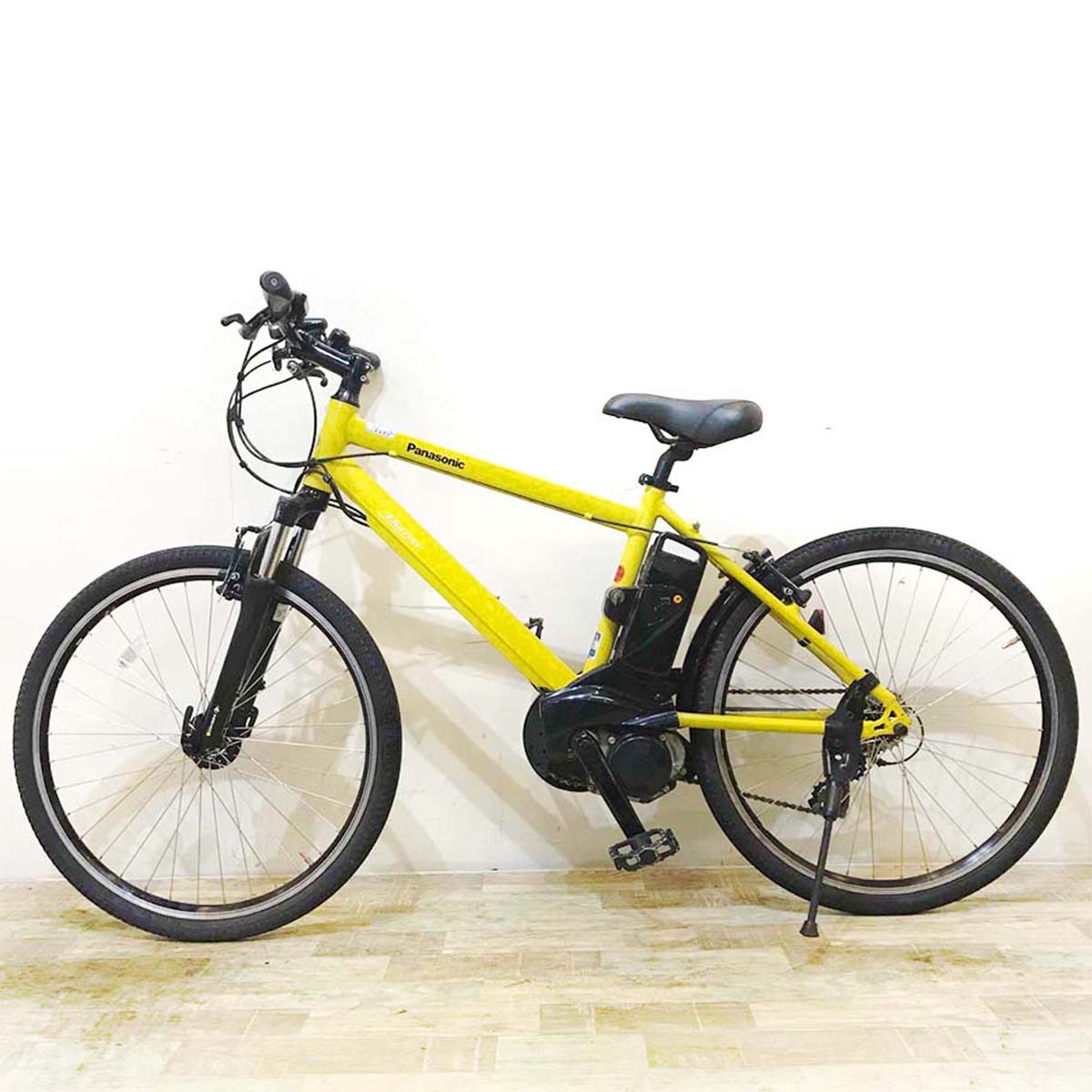 中古電動自転車 パナソニック ハリヤ イエロー 26インチ KC100