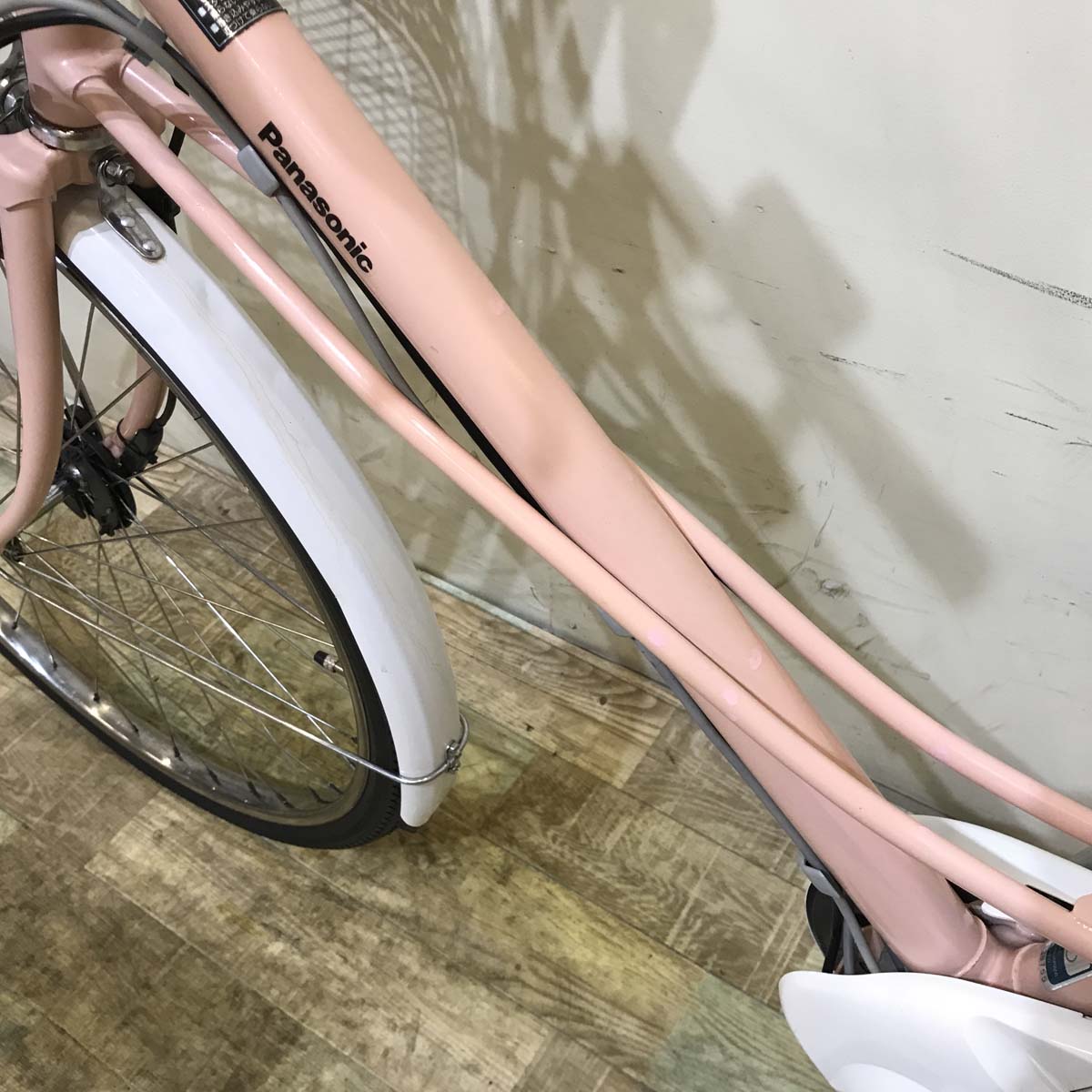 中古電動自転車 パナソニック カラーズ ピンク 26インチ KC101  