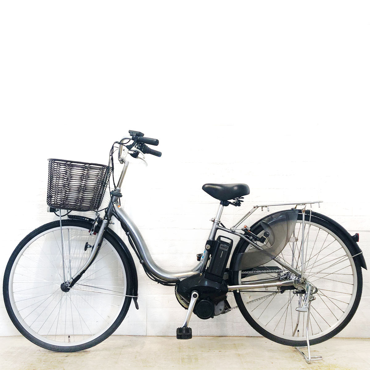 中古電動自転車 ヤマハ PAS Cheer パス チア シルバー 26インチ YE029