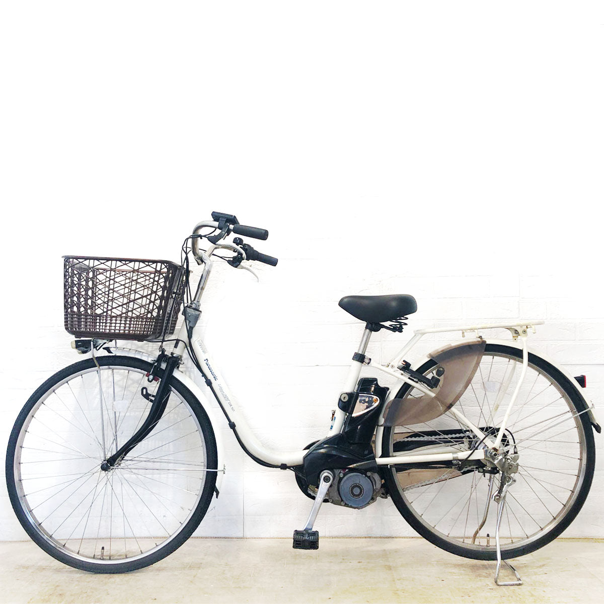 中古電動自転車 パナソニック ビビ DX ホワイト 26インチ YE030