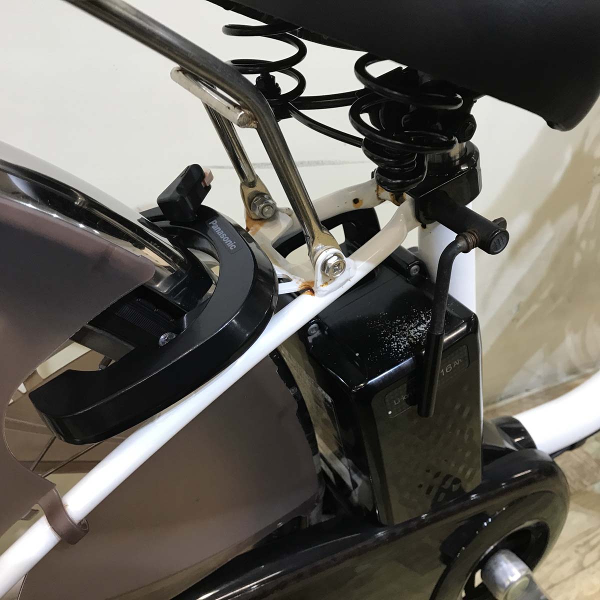 中古電動自転車  パナソニック ビビ DX ホワイト 26インチ KC103