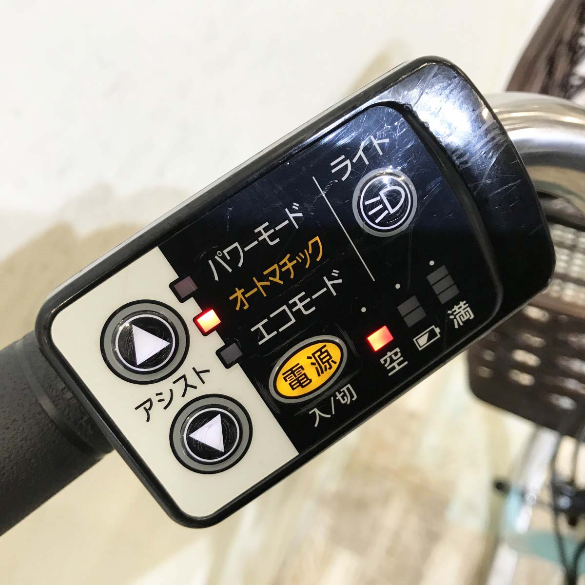 中古電動自転車 パナソニック ビビYX ブルー 26インチ KH086
