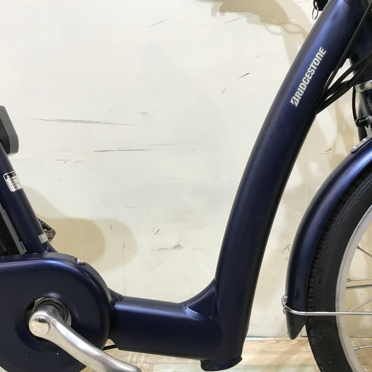 中古電動自転車 ブリヂストン フロンティア ラクットワゴン ネイビー 20×16インチ KH087