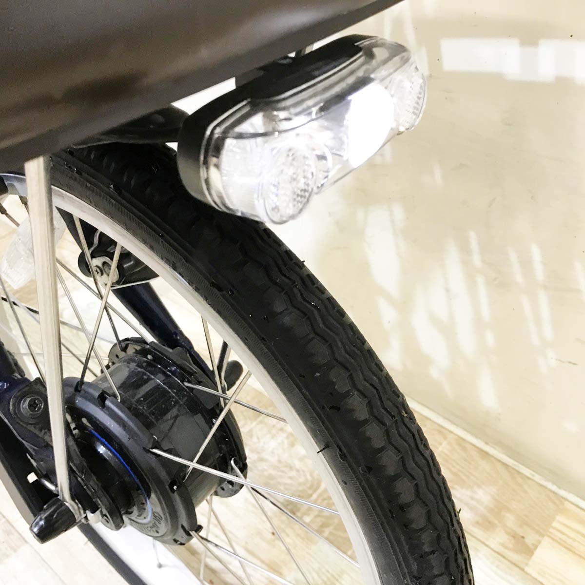 中古電動自転車 ブリヂストン フロンティア ラクットワゴン ネイビー 20×16インチ KH087