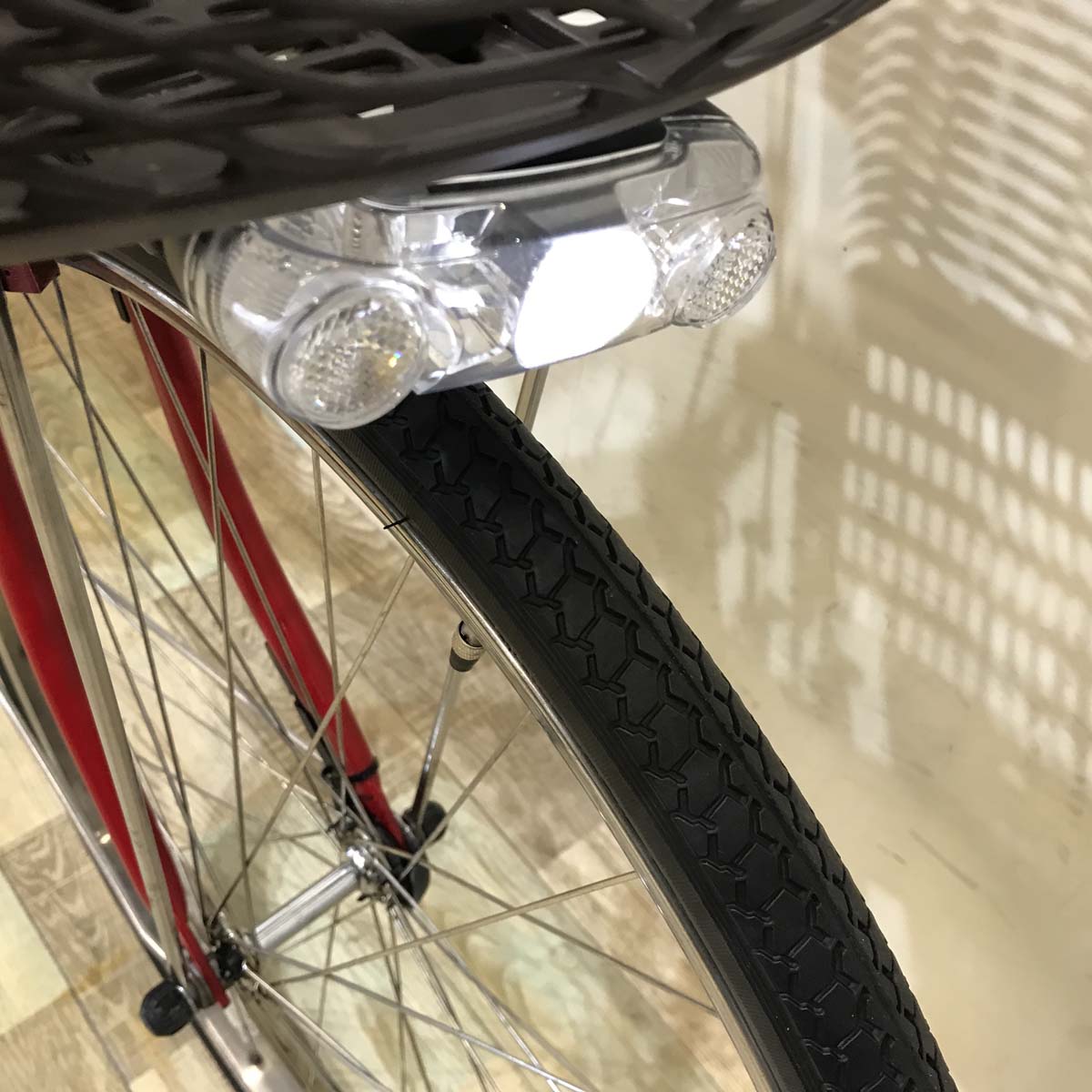 中古電動自転車  ヤマハ PAS ナチュラ XL レッド 26インチ KC105