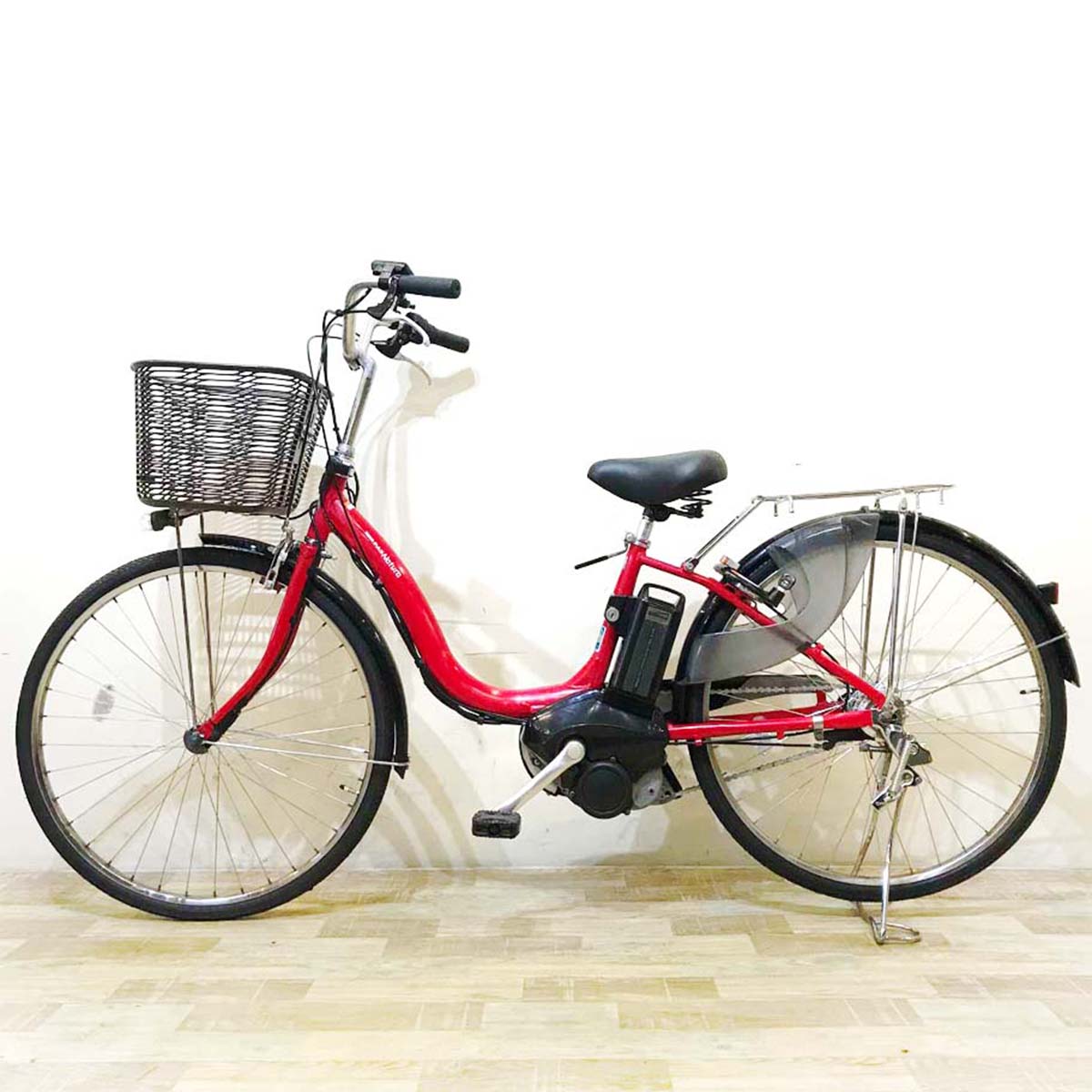 中古電動自転車  ヤマハ PAS ナチュラ XL レッド 26インチ KC105