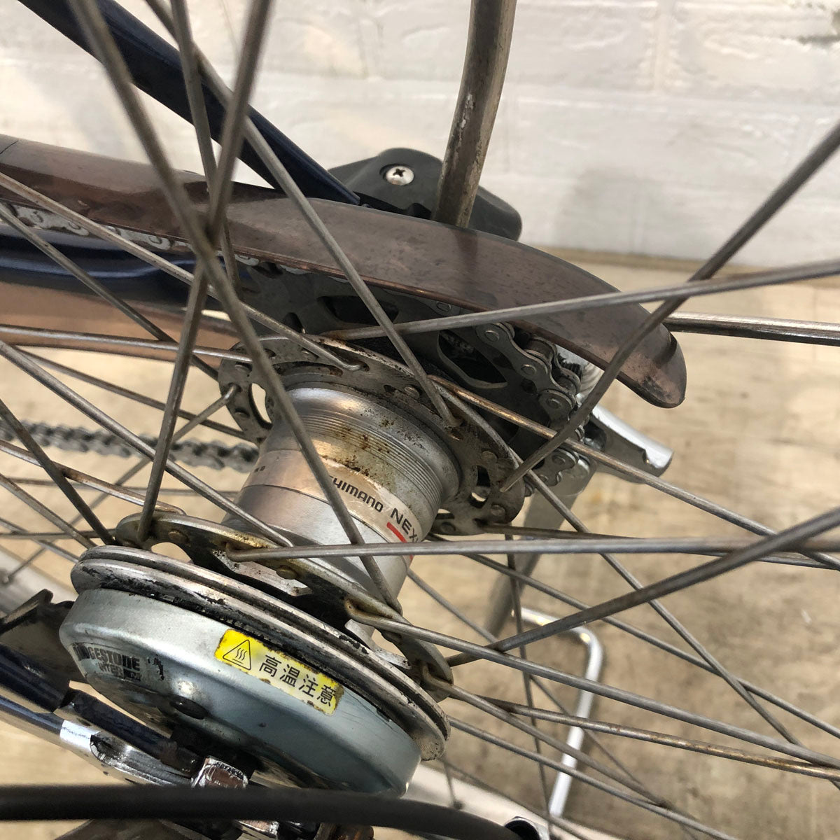 中古電動自転車 パナソニック ビビ DX ネイビー 26インチ YE033