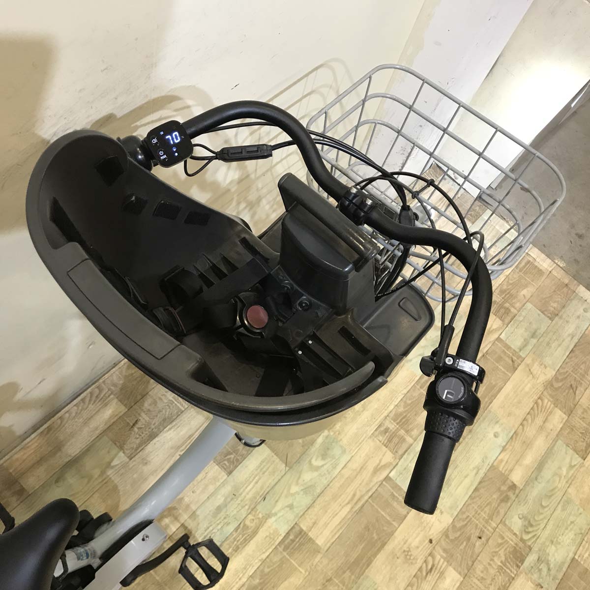 中古電動自転車 ブリヂストン bikke MOB dd ビッケ モブ dd ブルーグレー 前24×後20インチ KC108