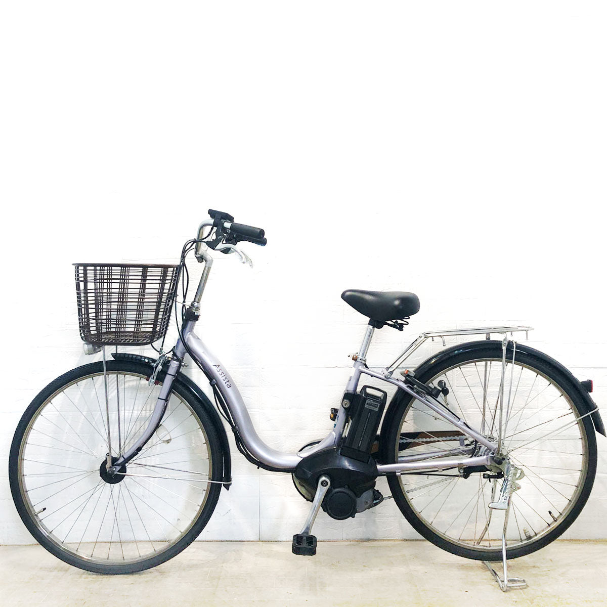 中古電動自転車 ブリヂストン アシスタ ロイヤル パープル 26インチ YE036