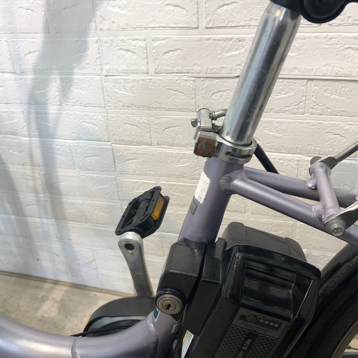中古電動自転車 ブリヂストン アシスタ ロイヤル パープル 26インチ YE036