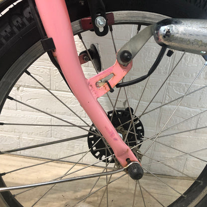 ブリヂストン アンジェリーノ プティット e ピンク 20インチ YW083【中古車】