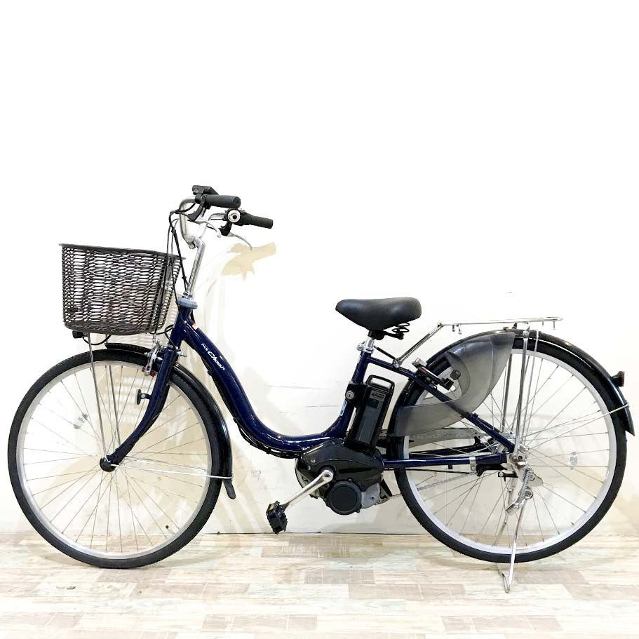 中古電動自転車 ヤマハ PAS チア ネイビー 26インチ KH093