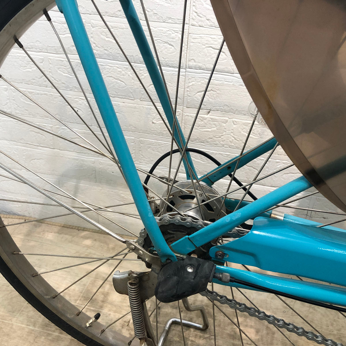 中古電動自転車 パナソニック ビビ スタイル DX ブルー 26インチ YE038