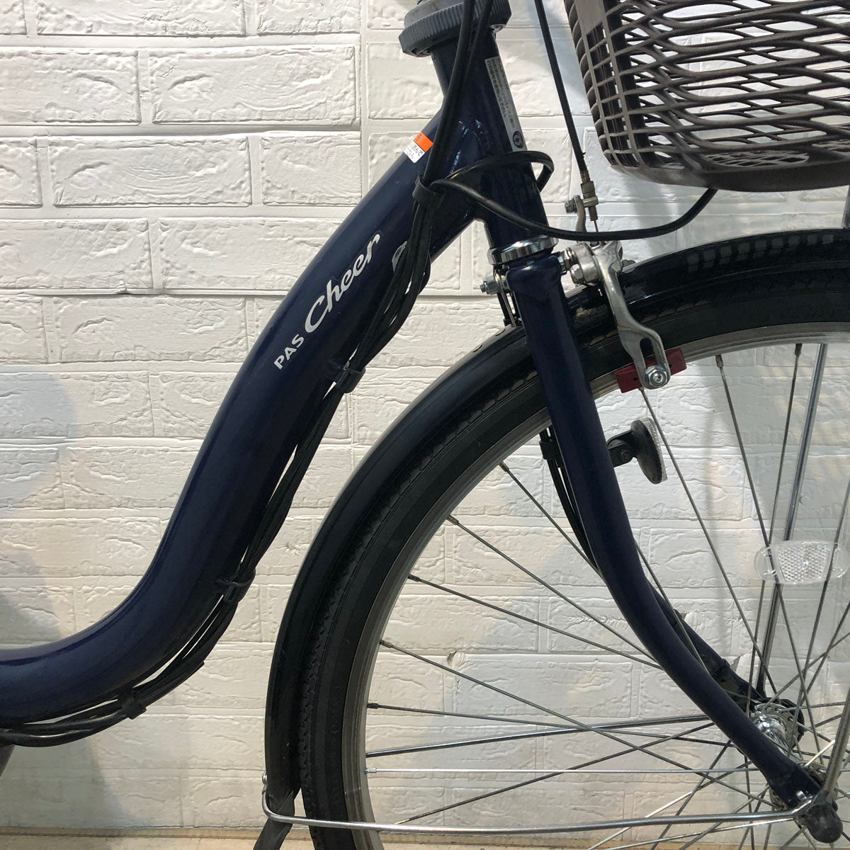 中古電動自転車 ヤマハ PAS Cheer パス チア ネイビー 26インチ YE042 