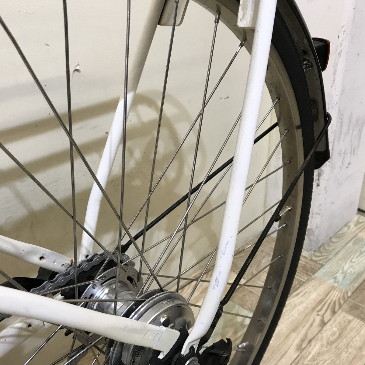 中古電動自転車 パナソニック カラーズB ホワイト 26インチ KH096