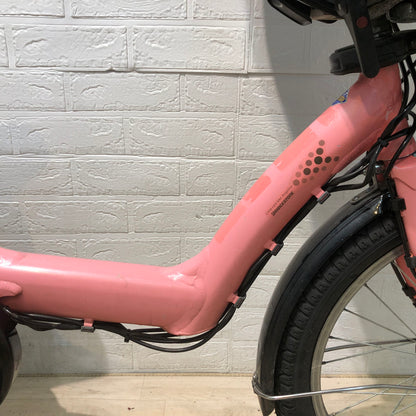 ブリヂストン アンジェリーノ プティット e ピンク 20インチ YR089【中古車】