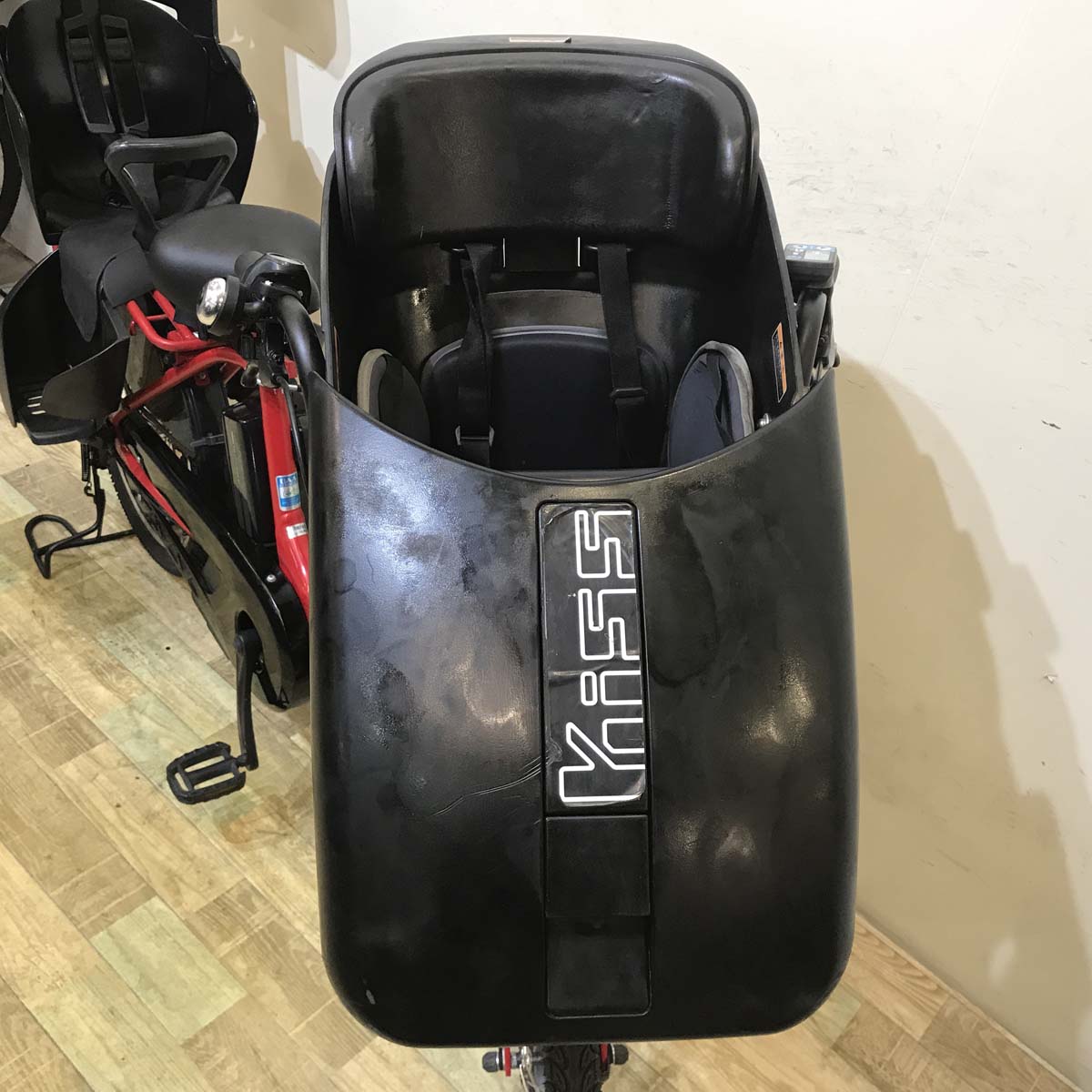 中古電動自転車 ヤマハ PAS Kiss mini un パス キッス ミニ アン レッド 20インチ KD005