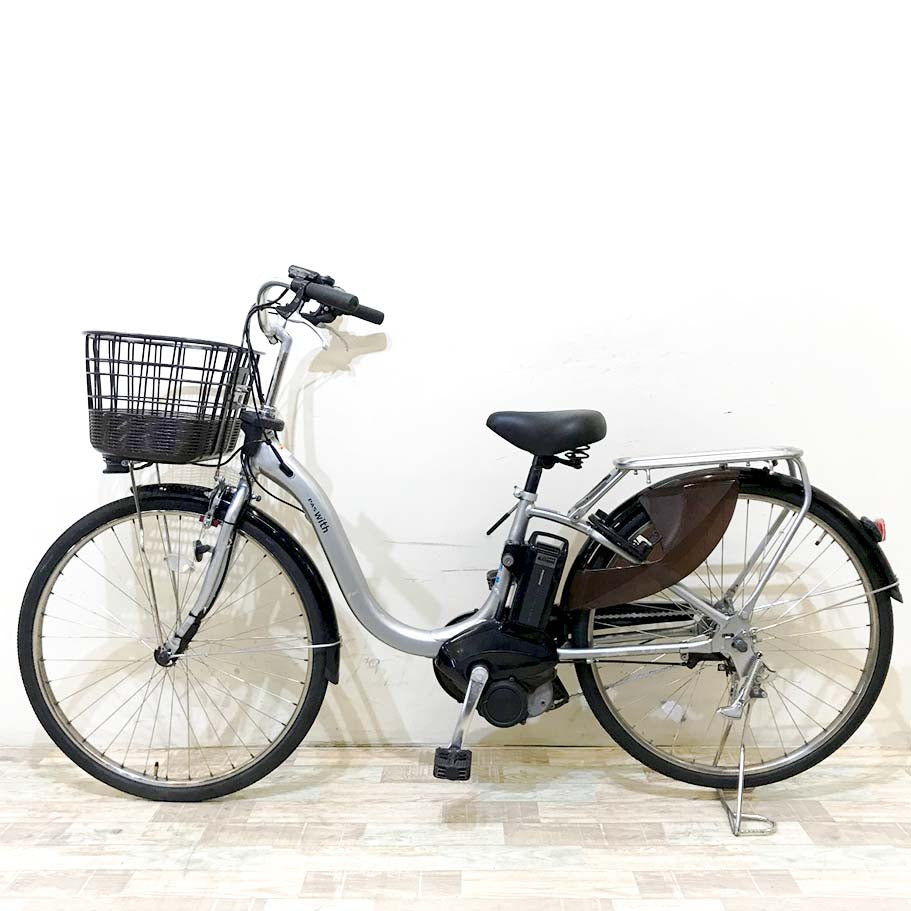 中古電動自転車 ヤマハ PAS ウィズ シルバー 26インチ KH099
