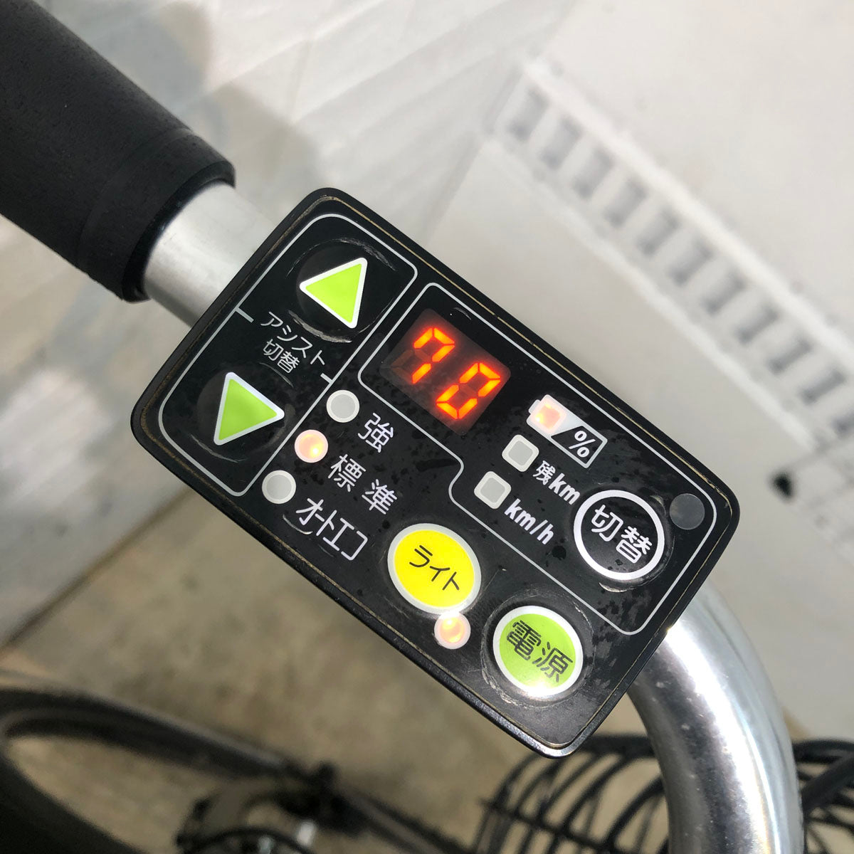 中古電動自転車 ブリヂストン HYDEE 2 ハイディ ツー カーキ 26インチ YE047