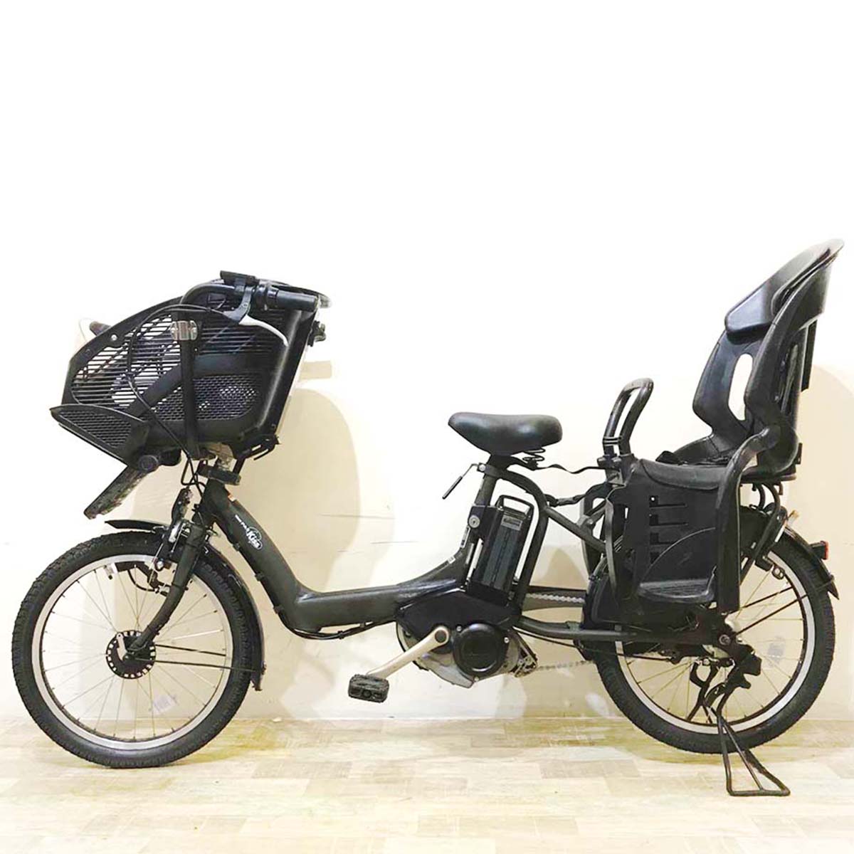 中古電動自転車 ヤマハ PAS Kiss mini パス キッス ミニ カーキ 20