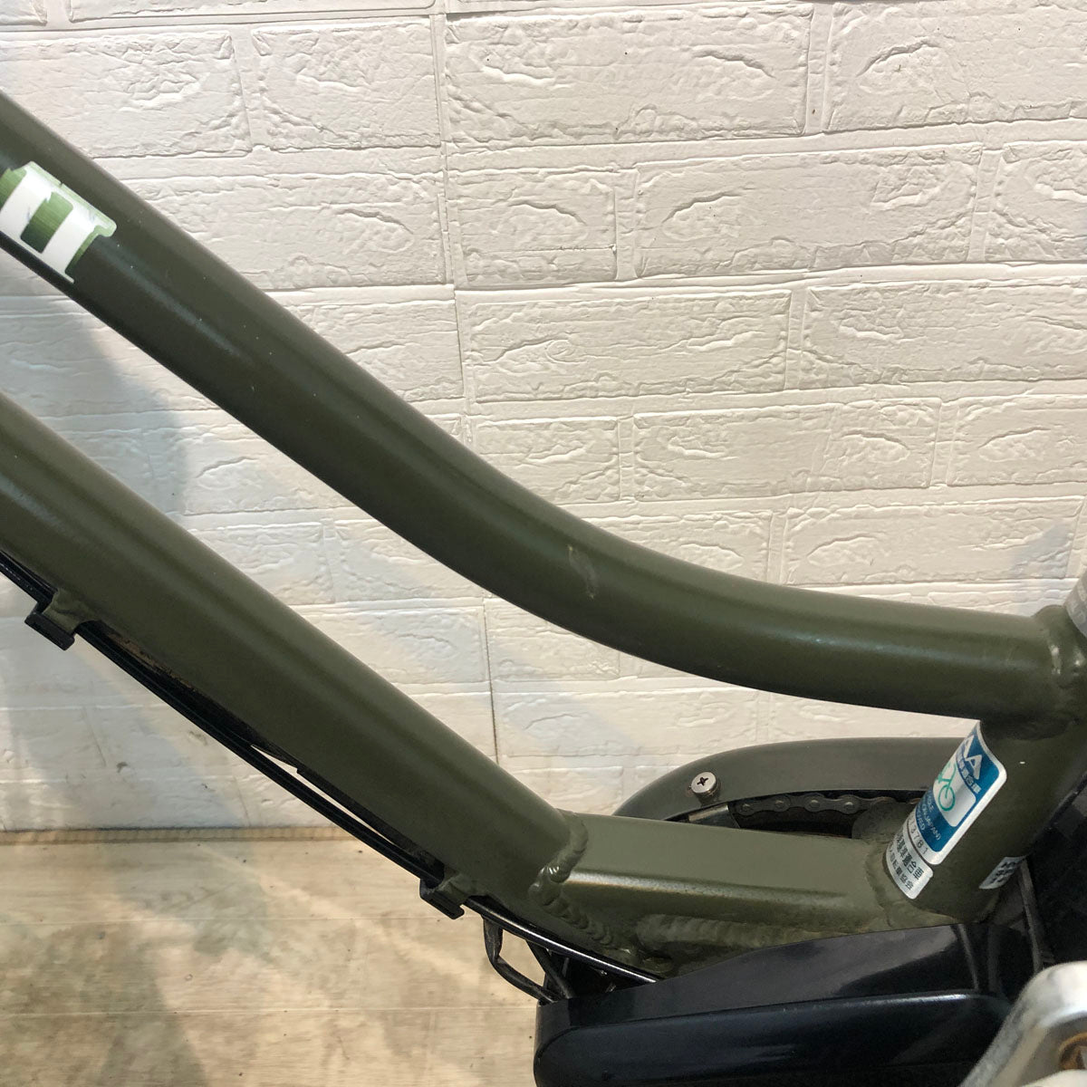 中古電動自転車 ブリヂストン HYDEE 2 ハイディ ツー カーキ 26インチ YE047
