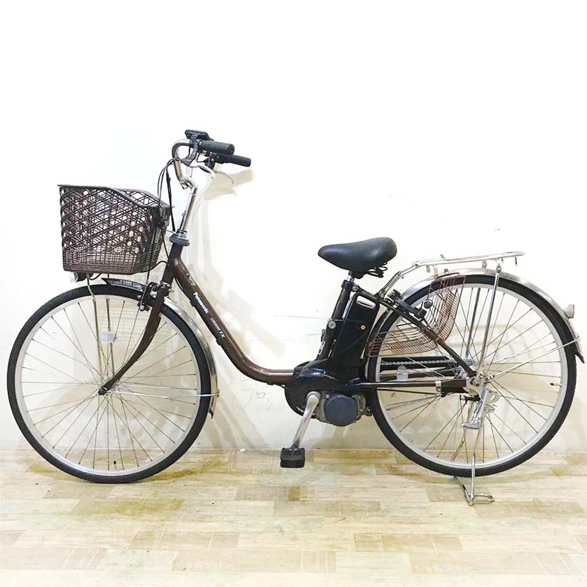 中古電動自転車 パナソニック ビビ DX ブラウン 26インチ KD008