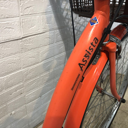 ブリヂストン アシスタ ベーシック オレンジ 26インチ YE048 【中古車】