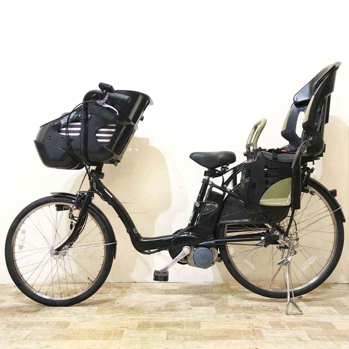 電動自転車 パナソニック ギュット DX ブラック 前22×後26インチ KY044【中古車】 