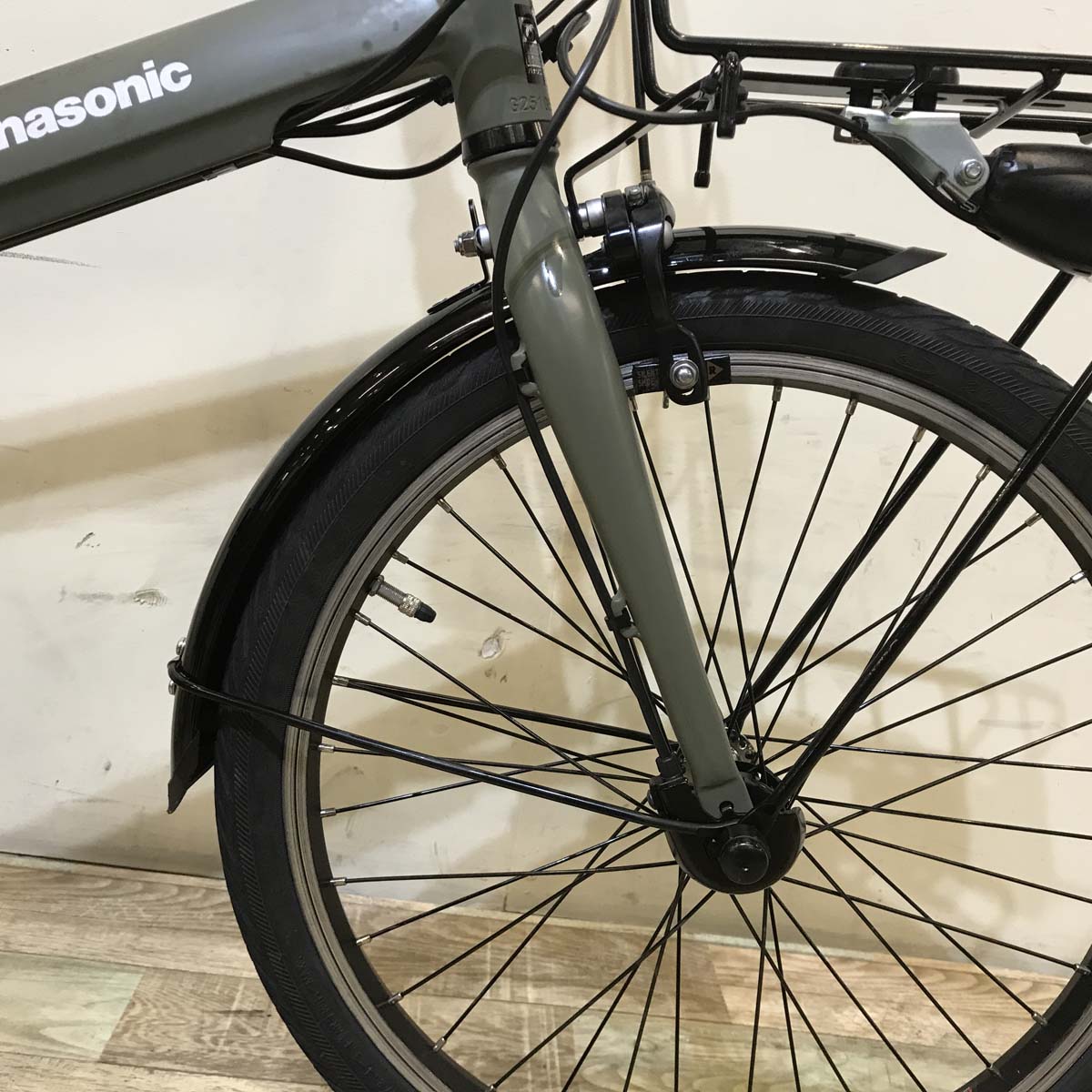 中古電動自転車 パナソニック ベロスター ミニ カーキ 20インチ KD012