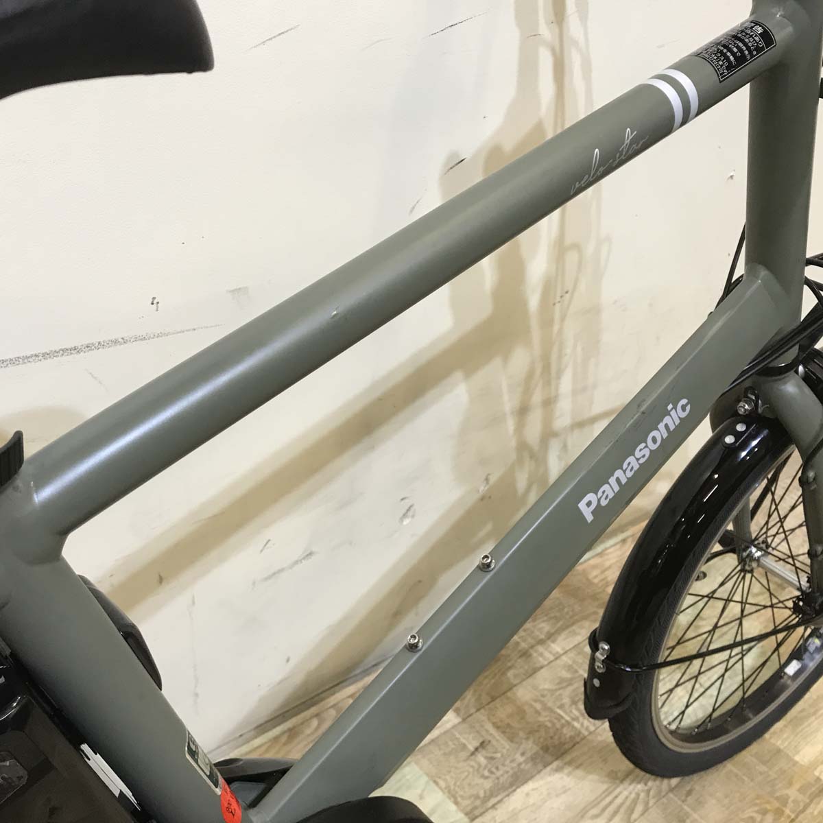 中古電動自転車 パナソニック ベロスター ミニ カーキ 20インチ KD012