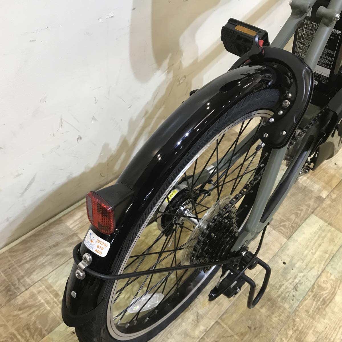 中古電動自転車 パナソニック ベロスター ミニ カーキ 20インチ KD012