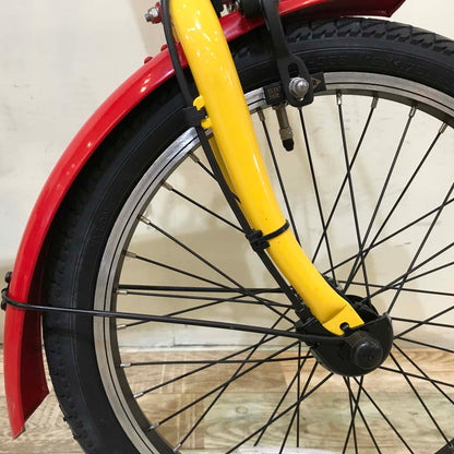 折りたたみ パナソニック オフタイム レッド × イエロー 前18×後20インチ KT125 【中古車】