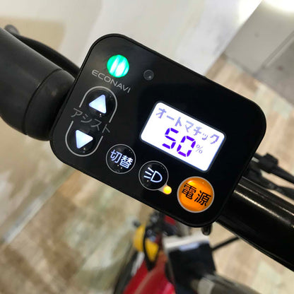 折りたたみ パナソニック オフタイム レッド × イエロー 前18×後20インチ KT125 【中古車】
