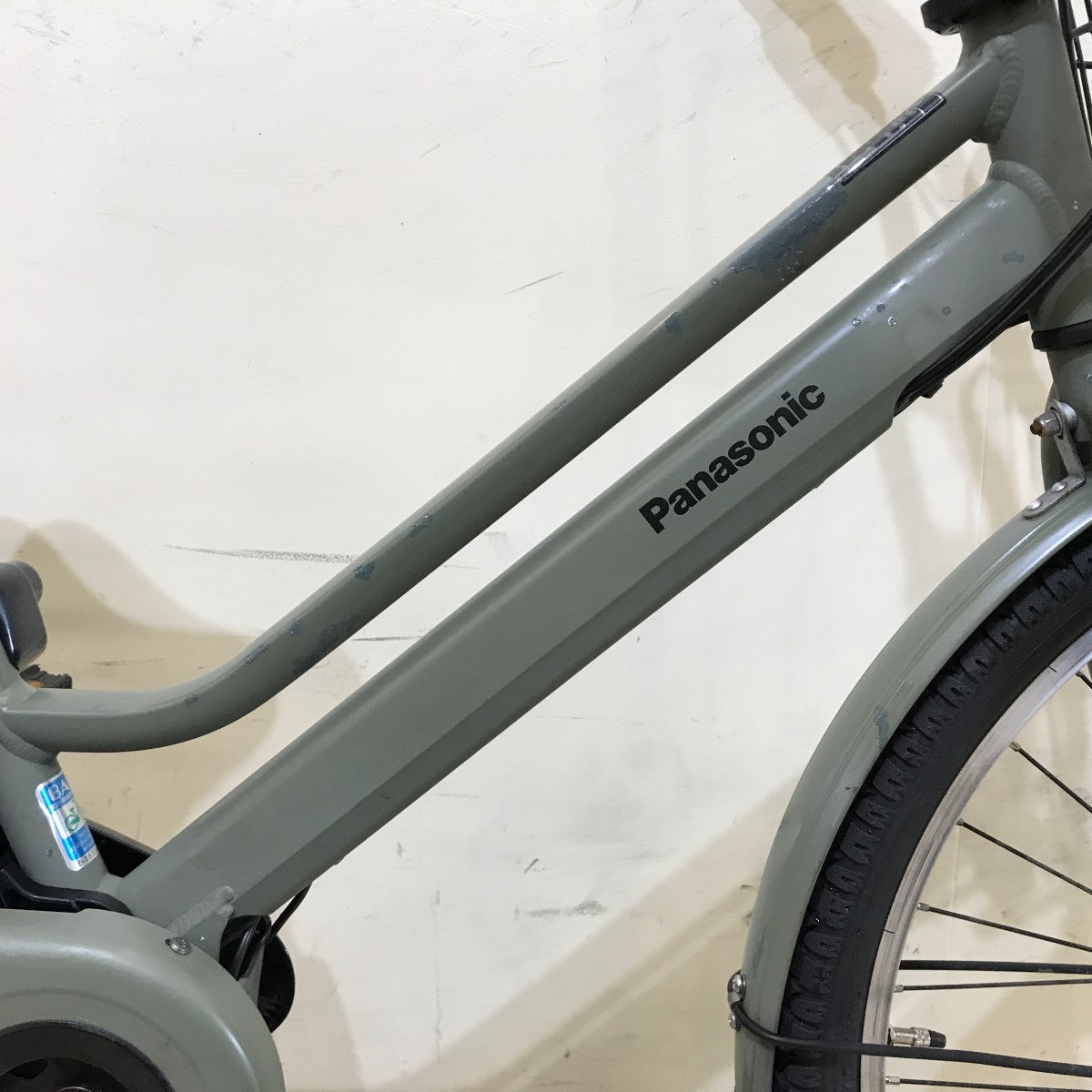 中古電動自転車 パナソニック ティモS カーキ 26インチ KH105